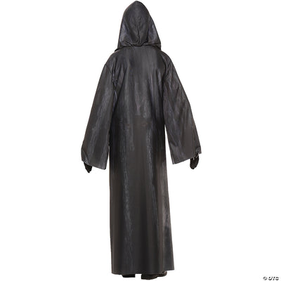Halloween costume for men featuring a long black robe