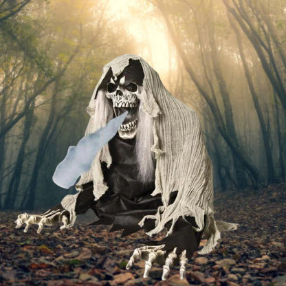 Wretched Reaper Fog Accessory shrouded in mist, perfect for spooky decor