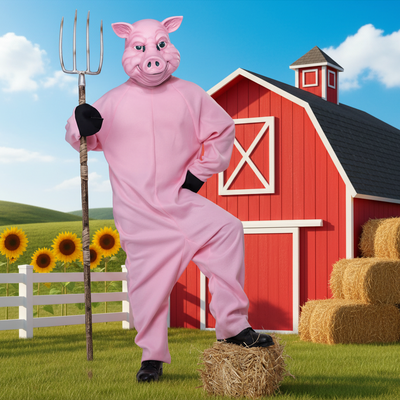 Pig Costume Farm Background
