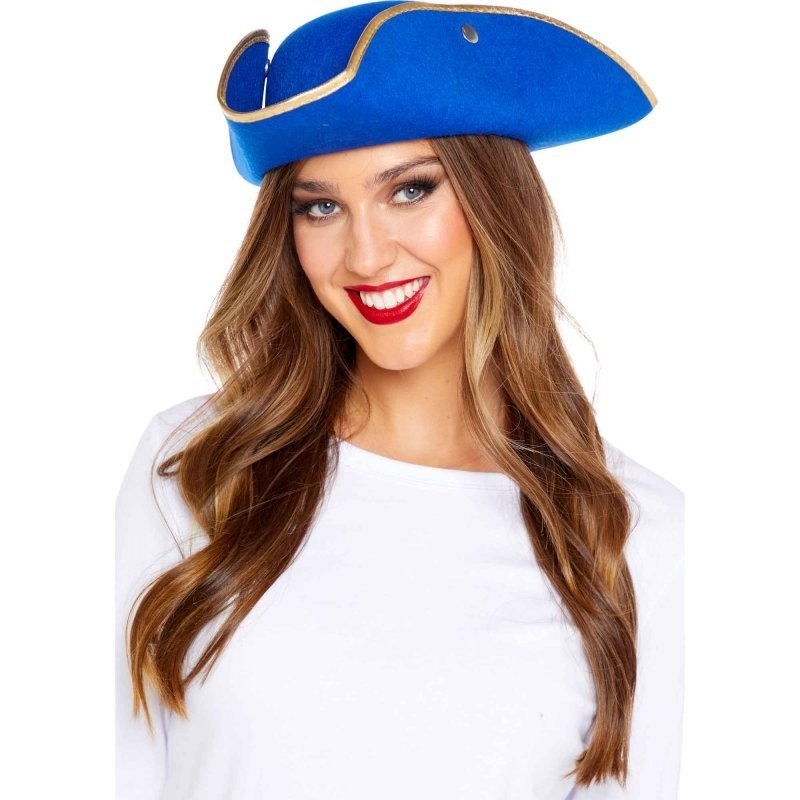 Pirate Hat Blue/Gold