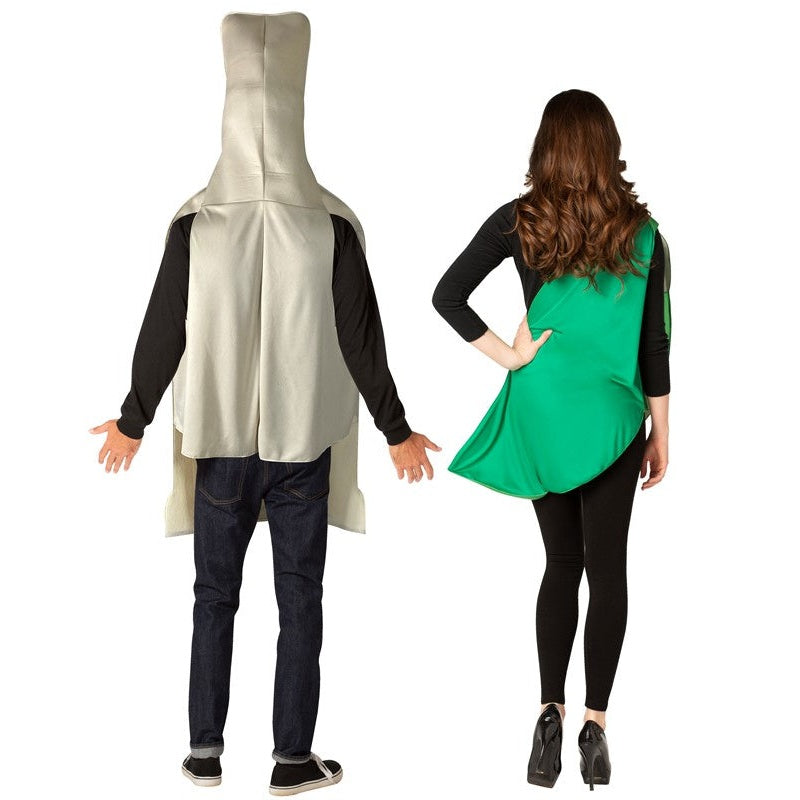 Tequila Bottle and Lime Slice Couple Costumes.