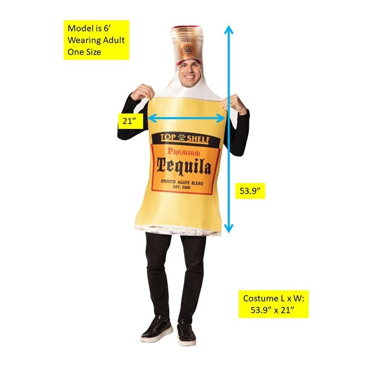 Funny Tequila Bottle Halloween Costume for Men and Women