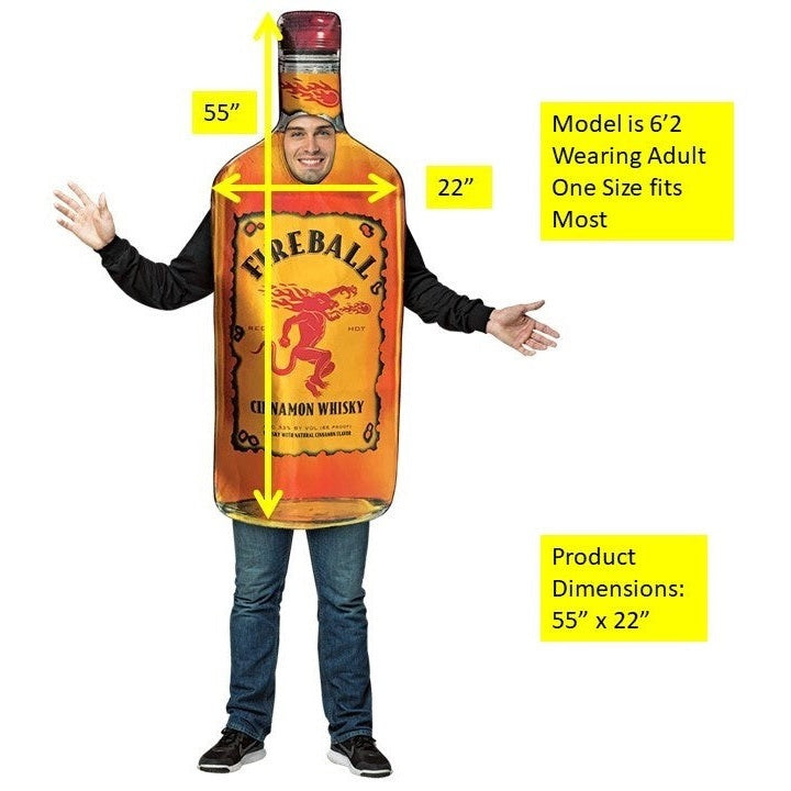 Fireball Whisky Couples Costume Set Adult