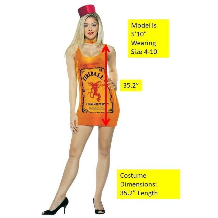 Fireball Whisky Couples Costume Set Adult