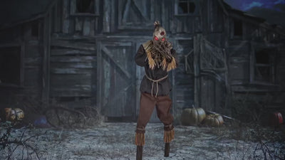 7 Ft. Animated Light-Up Grim Stalker Scarecrow