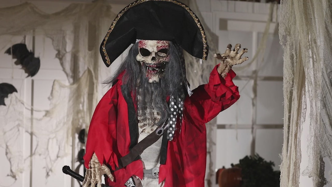 6 Ft. Pirate Skeleton Animated Prop