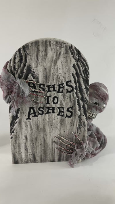 Animated Ghost Tombstone 53cm