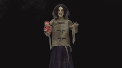 5 Ft. Maniac Mary in a Straitjacket with Doll