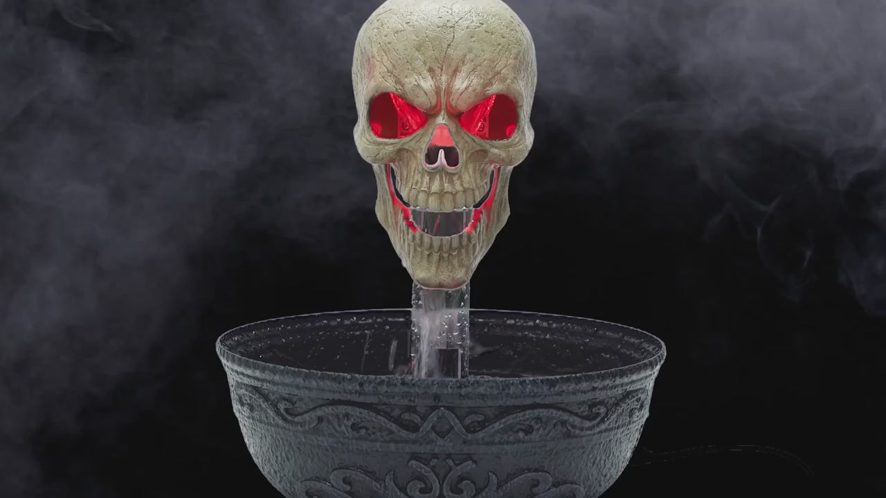 Load video: 14" Bleeding Skull Fountain