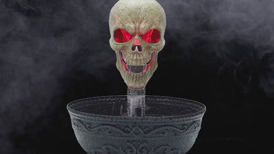 14" Bleeding Skull Fountain