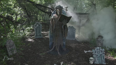 Animated Soul Collector - 7 Ft - Light-Up Halloween Prop