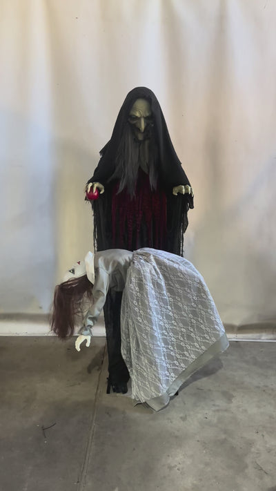 Animated Wicked Witch Possessing Girl 1.8m (6ft)