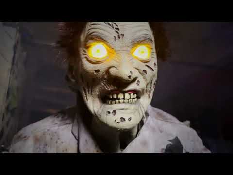 6-ft Lighted Animatronic Guard Zombie