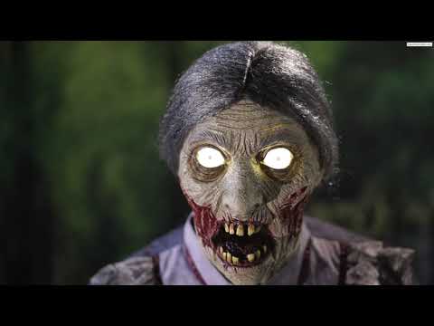 Skeleton Zombie Couple Animated Prop
