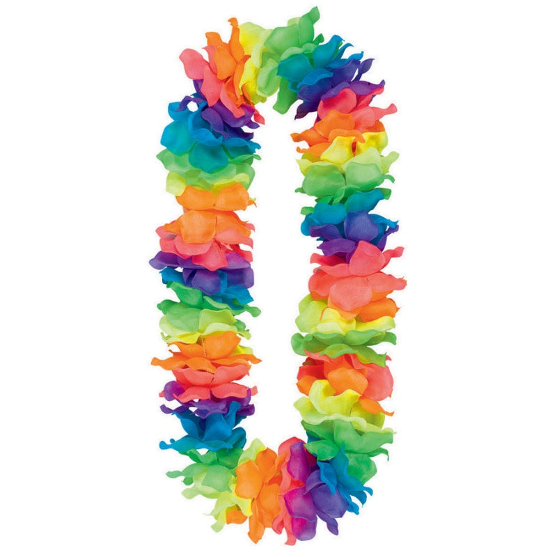 Neon Rainbow Lei