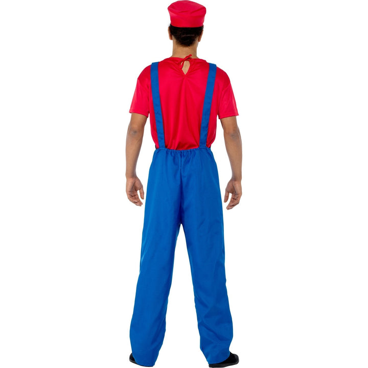 Men's Classic Video Game Plumber Guy Mario Halloween Outfit