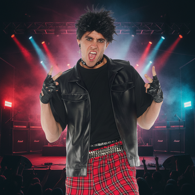 Rocker Vest Costume - Rock Concert Background