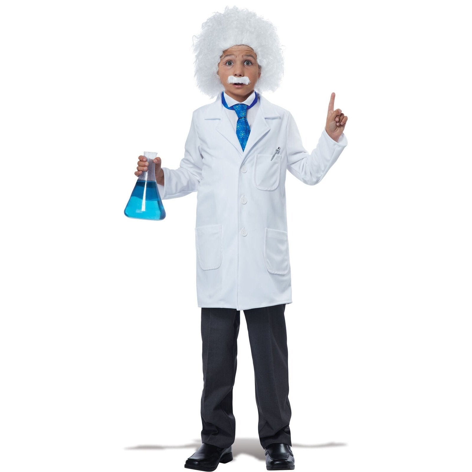  World Famous Physicist Child Costume with bow tie and suspenders for boys