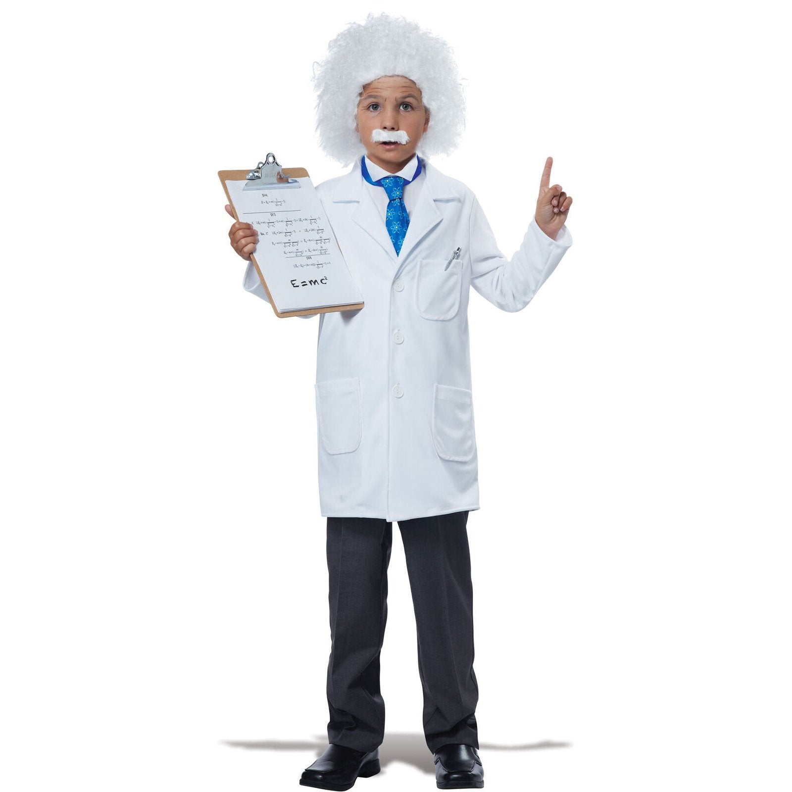 World Famous Physicist Child Costume with lab coat and goggles for kids