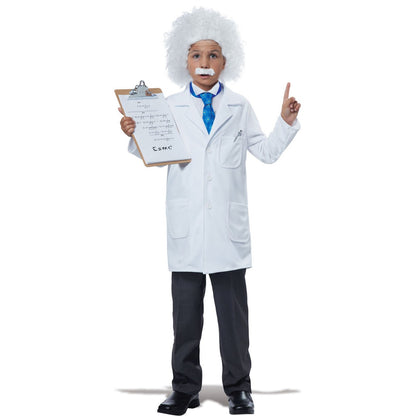 World Famous Physicist Child Costume with lab coat and goggles for kids