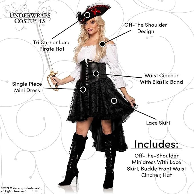 Pirate Wench Women's Costume