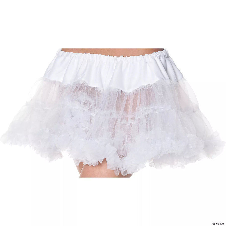 White Petticoat Tutu - A soft and fluffy tulle skirt for adding volume and elegance to your outfit