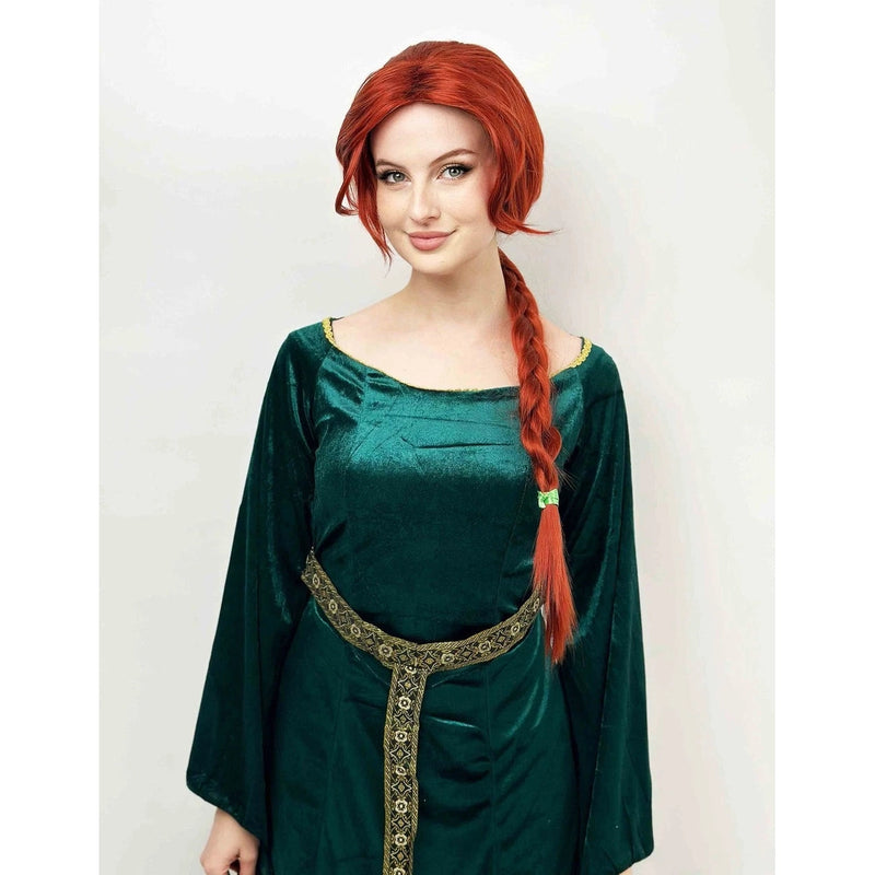 Princess Fiona Wig – Long Red Braided Costume Wig