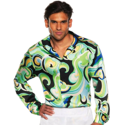 60's Green Shirt Men's Costume