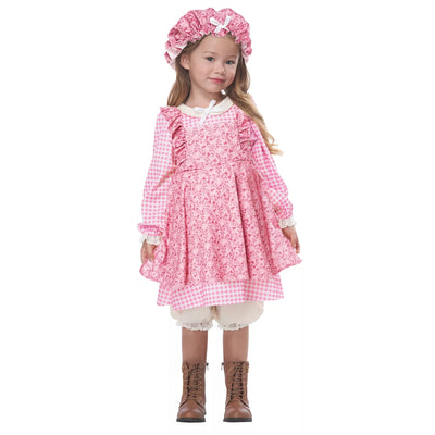 Little Prairie Girl Toddler Pink Costume