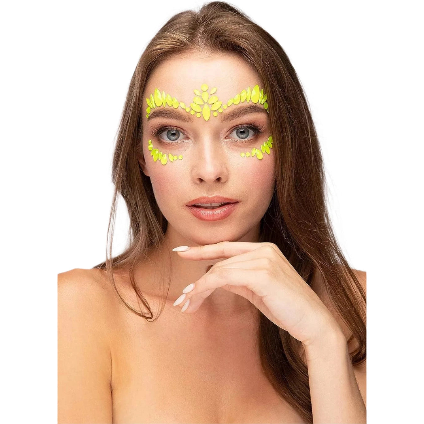 Moon Glow Face Jewels, Intense Yellow