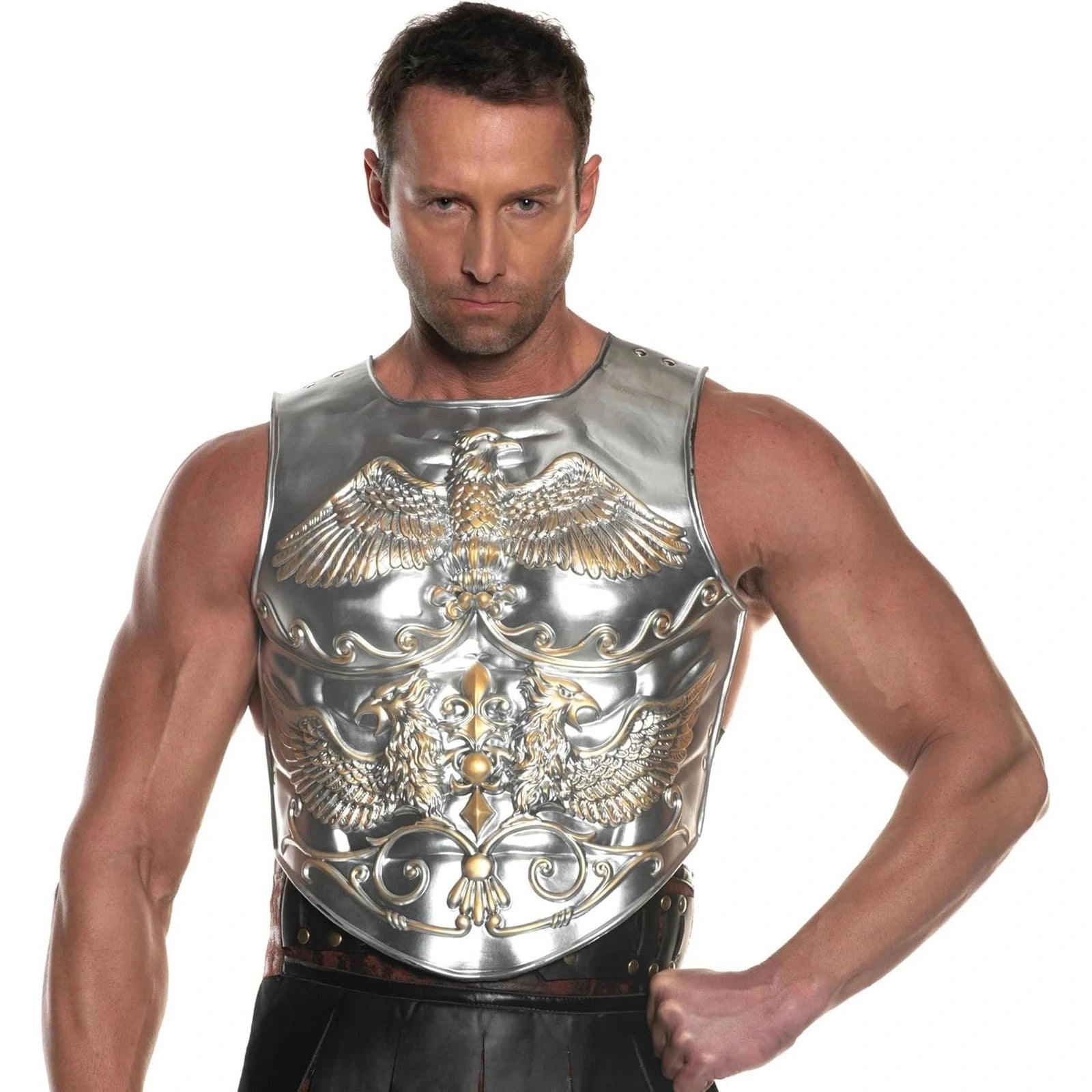 Foam Roman Metallic Chest Armor