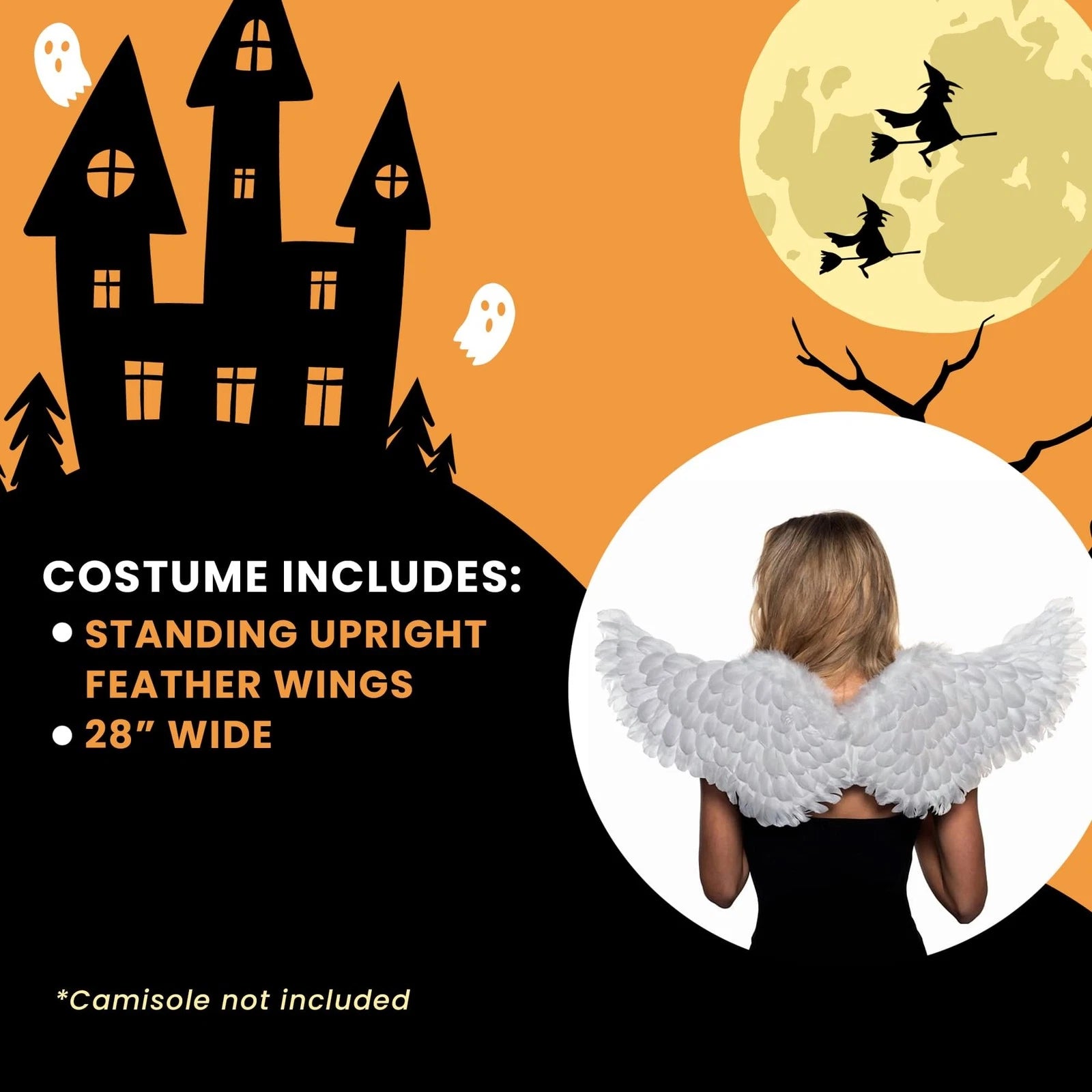 White Angel Feather Wings, Adult