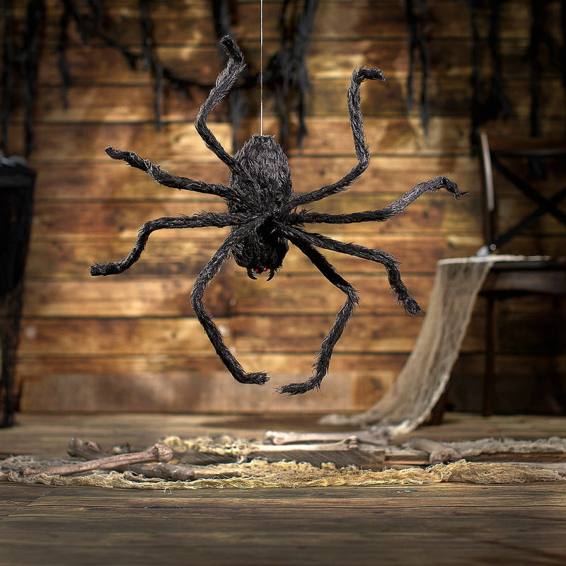 Animated Hairy Black Spider | 31 1/2" x 8 1/4"