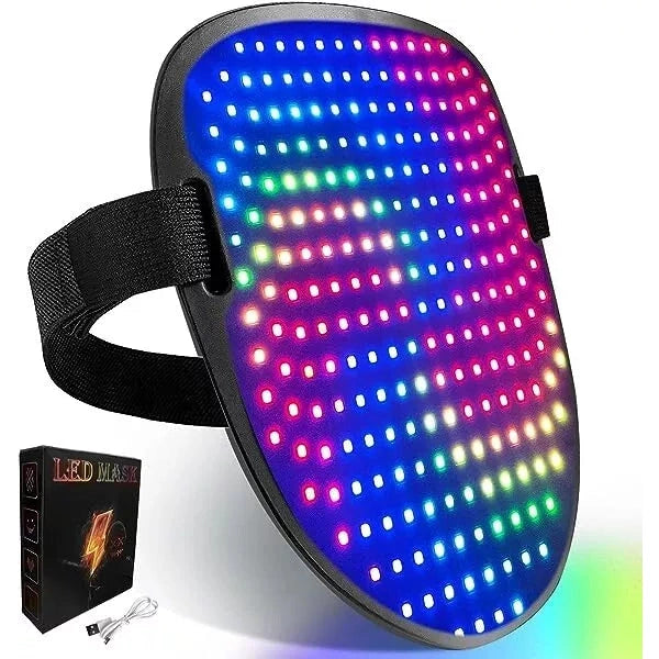 Adult Gesture Sensing Mask with LED Lights and Adjustable Straps