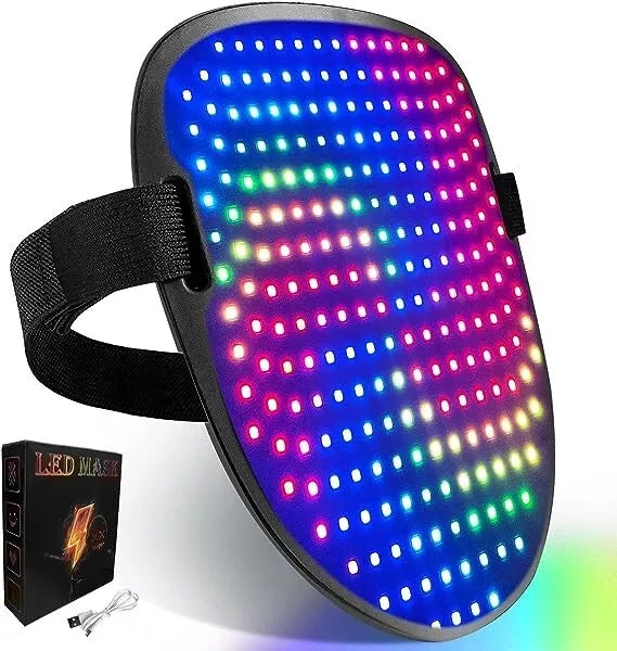 Adult Gesture Sensing Mask with LED Lights and Adjustable Straps