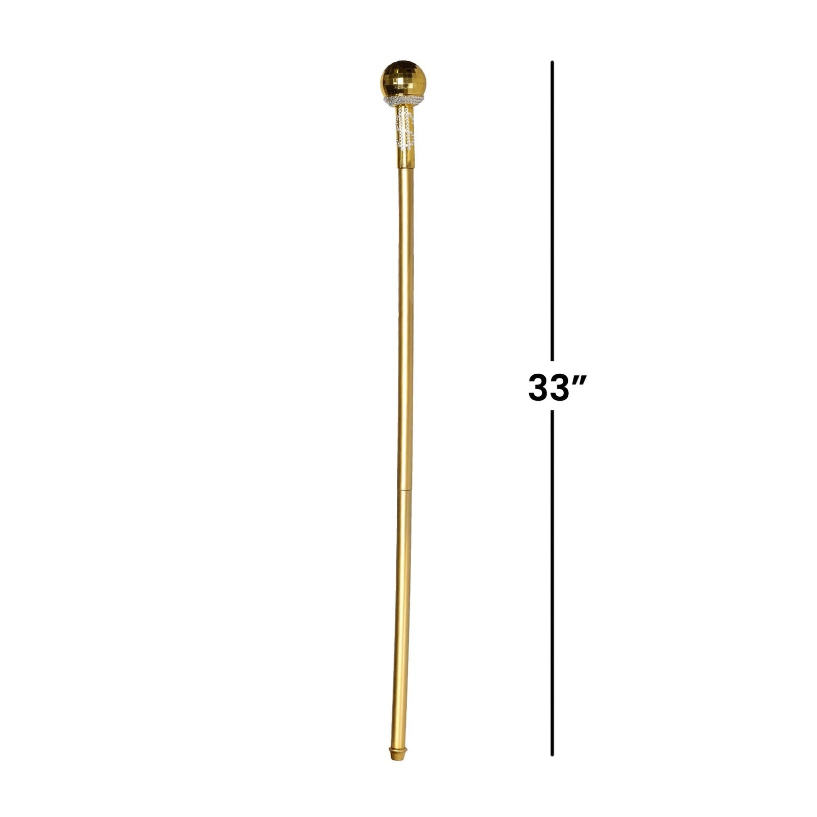 Gold Cane with Dollar Sign Adult Costume Accessory
