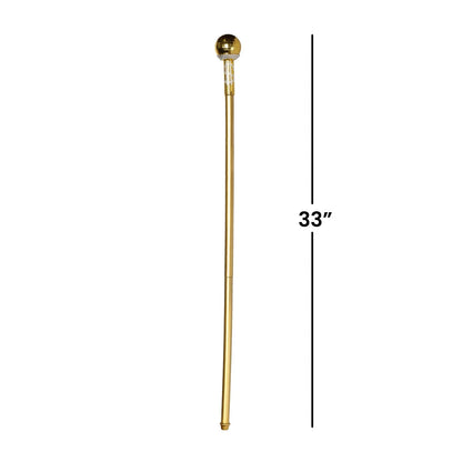 Gold Cane with Dollar Sign Adult Costume Accessory