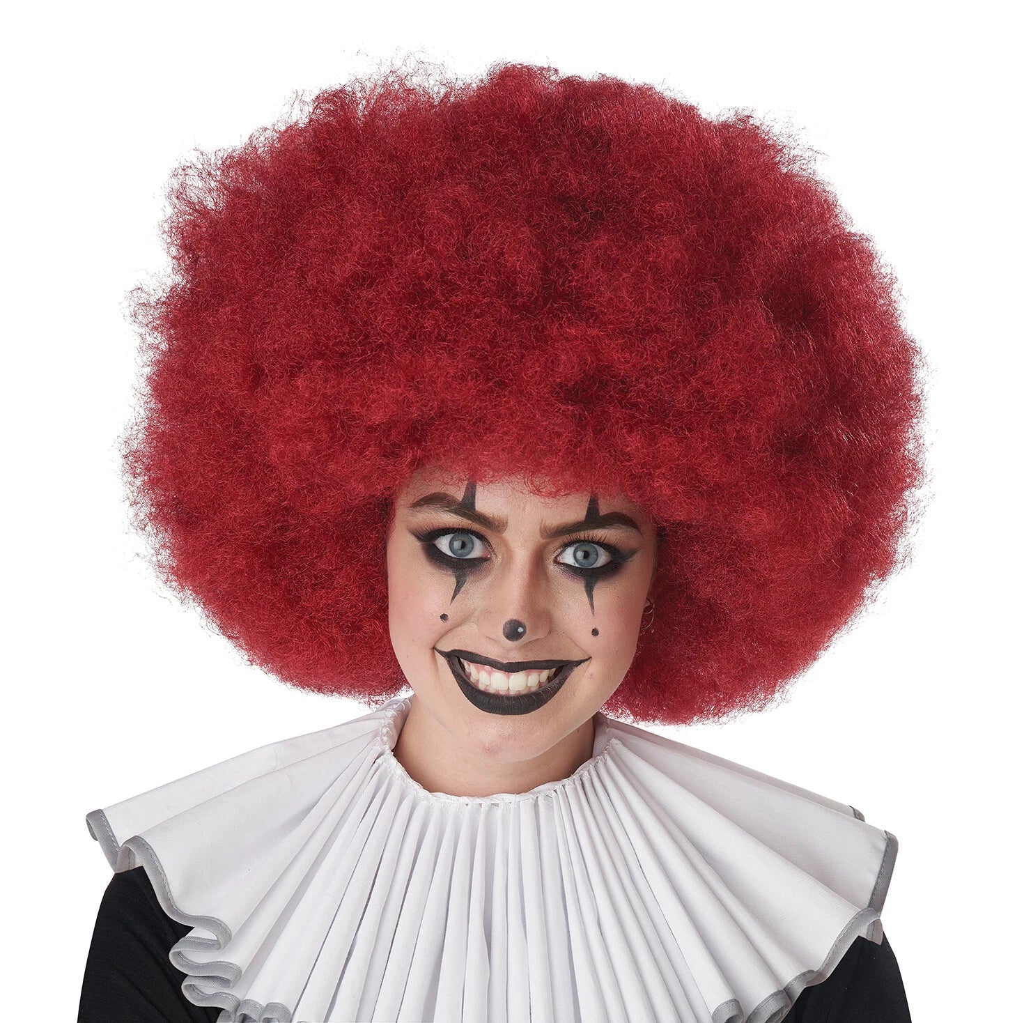 Burgundy Jumbo Afro Wig for Clown Costume