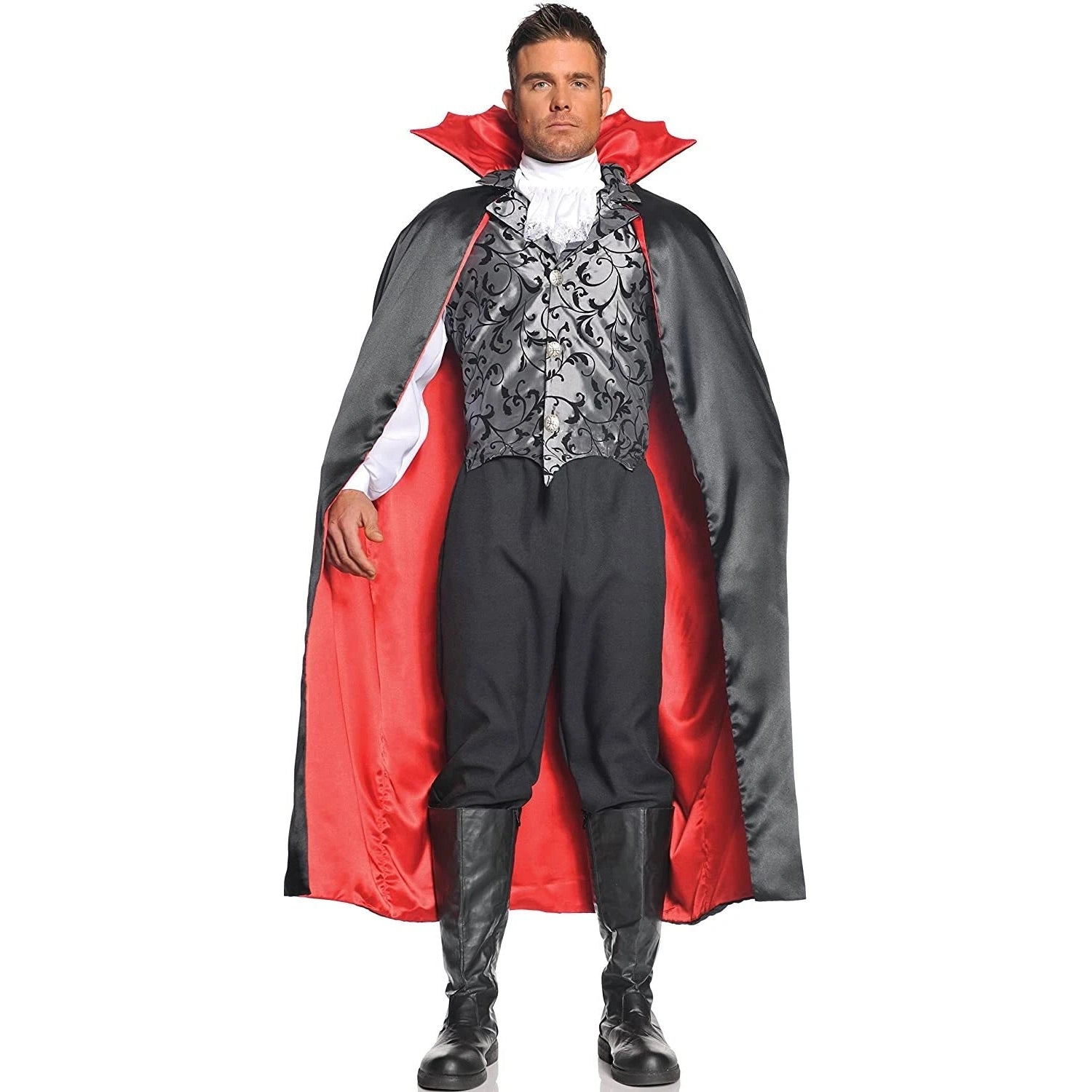 55" Vampire Black and Red Cape