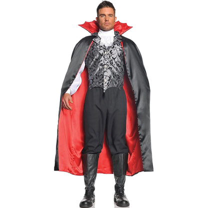 55" Vampire Black and Red Cape
