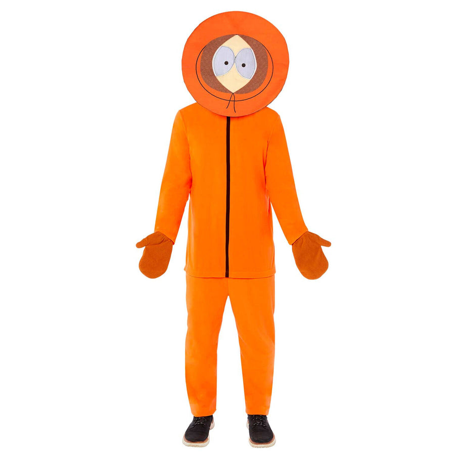 Adult South Park Kenny Costume with Orange Hood and Blue Parka