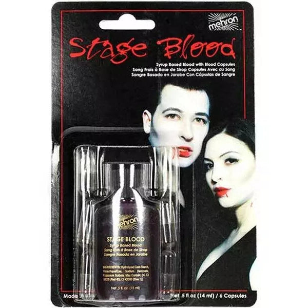 Vibrant and realistic bright arterial stage blood with 6 15 ml capsules for special effects makeup