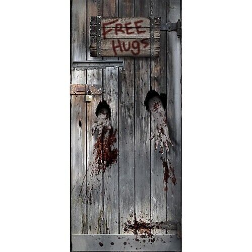 Colorful and vibrant 71 Free Hugs Door Cover with eye-catching design