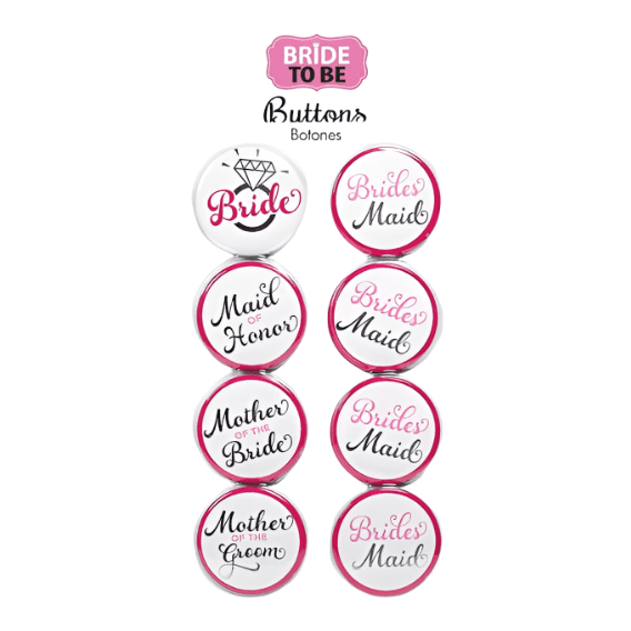 Alt text: Set of 10 elegant bride buttons with intricate lace and pearl detailing