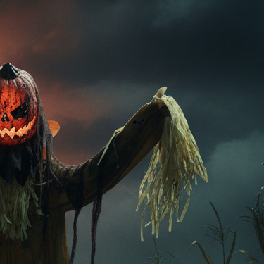 Animated Haunted Pumpkin Man 1.9m (6FT)