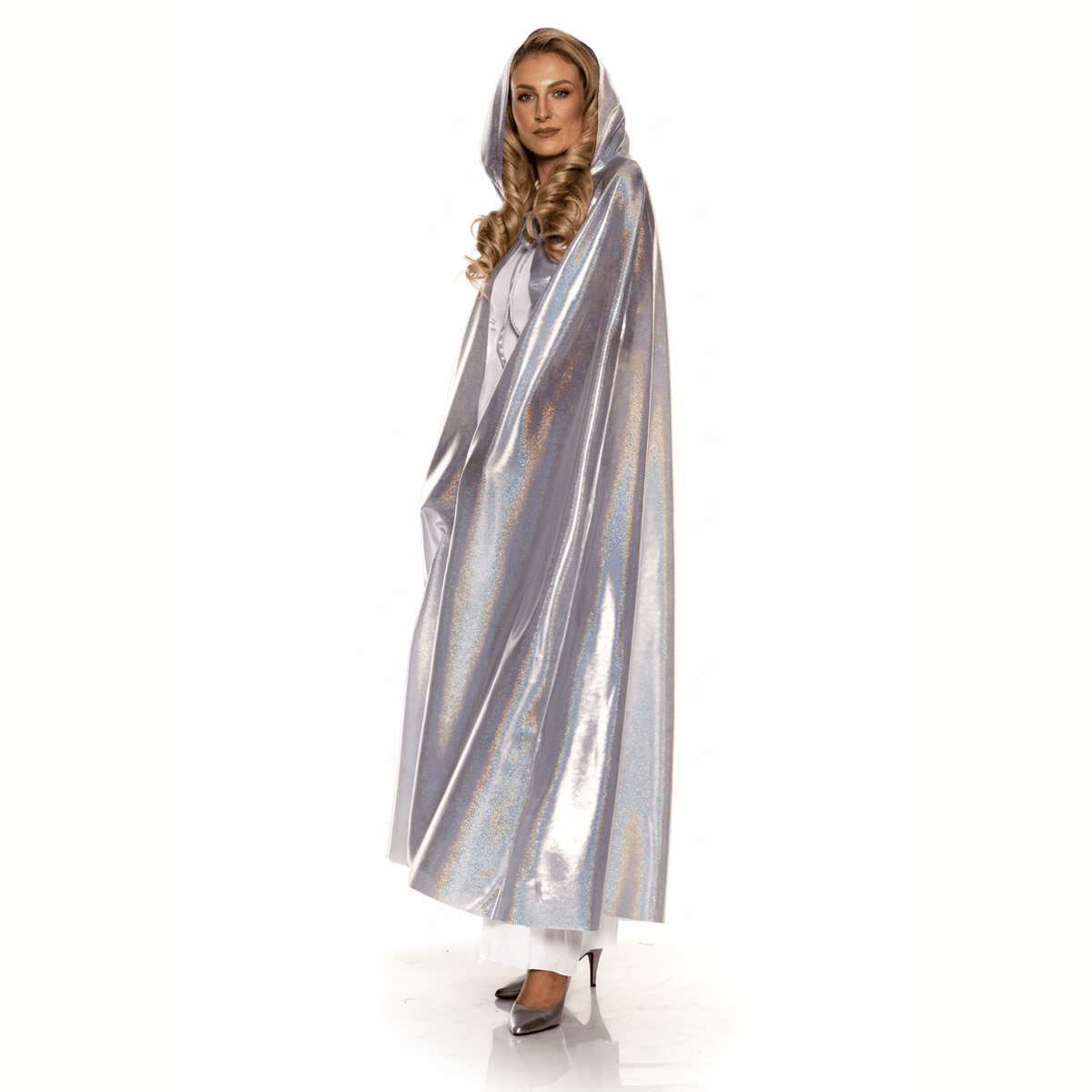 Silver Metallic Cape website image