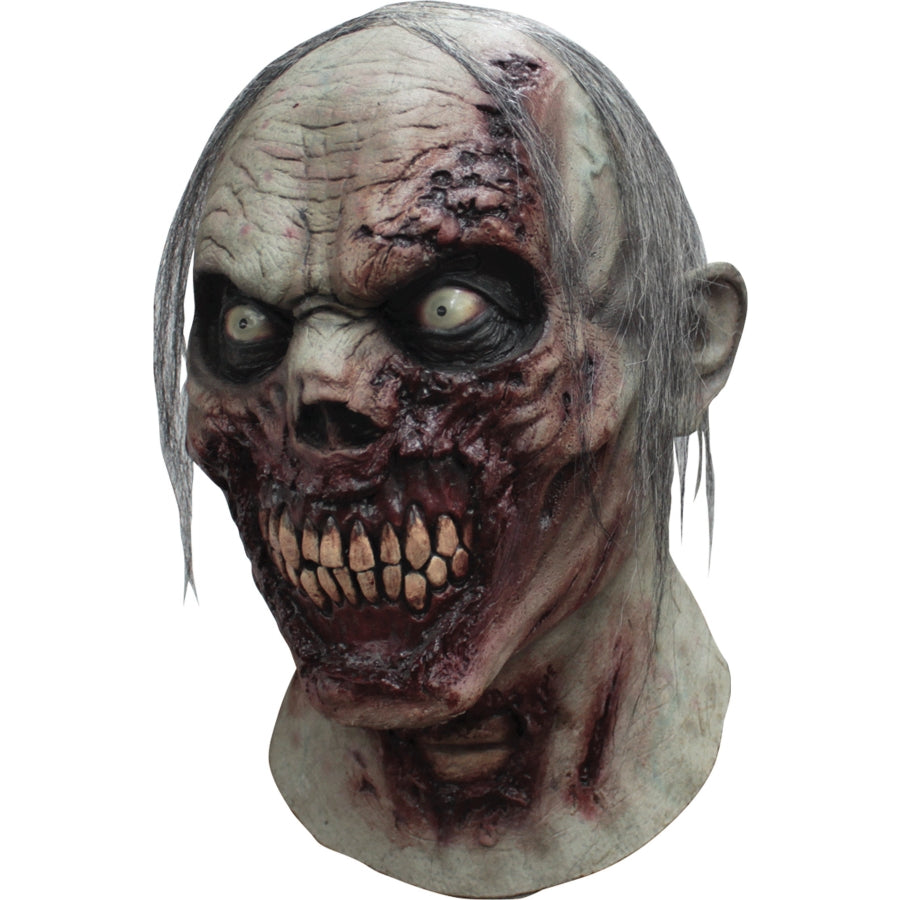 Adult Furious Walker Mask - realistic zombie mask with snarling expression and torn features