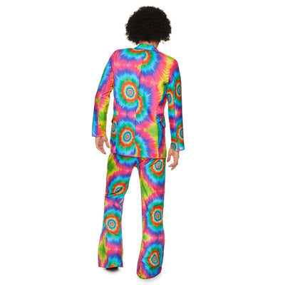 Handmade tie dye suit with unique and eye-catching design