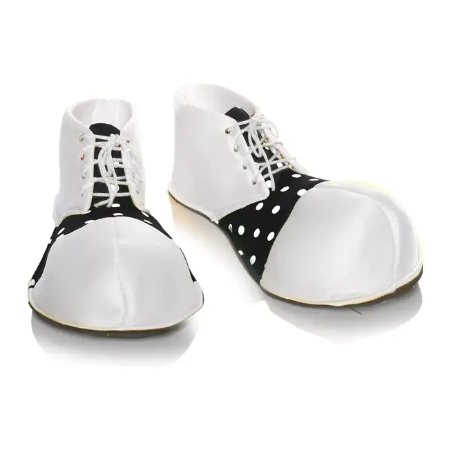 Oversized White Clown Shoes, Adult