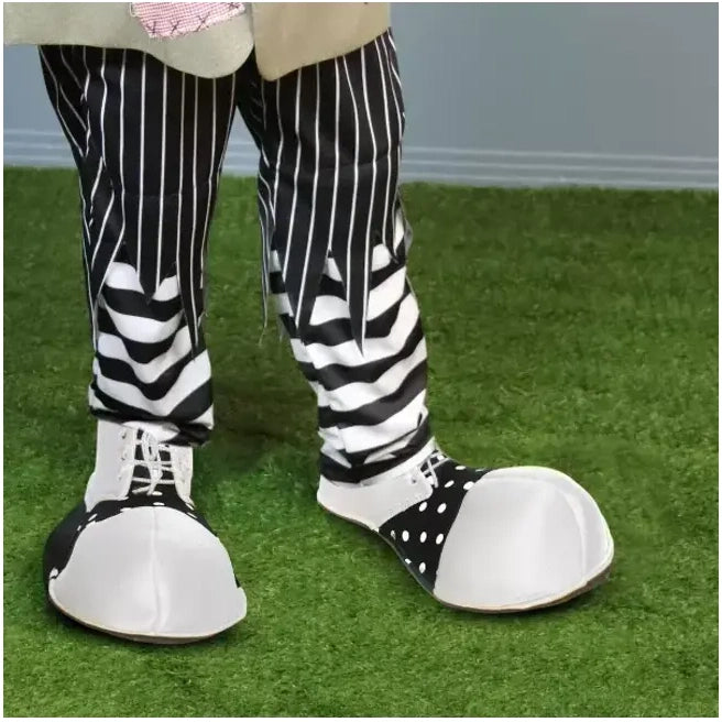 Oversized White Clown Shoes, Adult